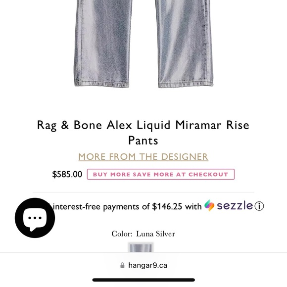 Size 8 Zara Metallic Foil Jeans - Picture 7 of 7